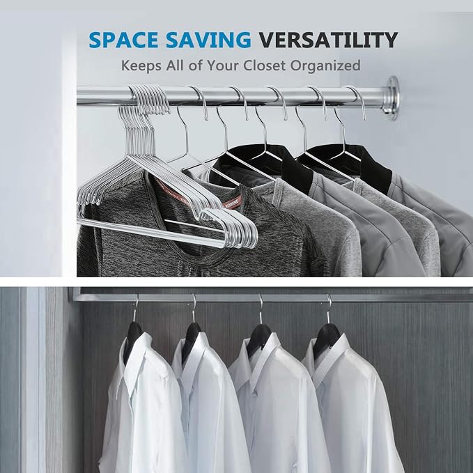 Fayleeko Stainless Steel Wire Coat Hangers - Image 6