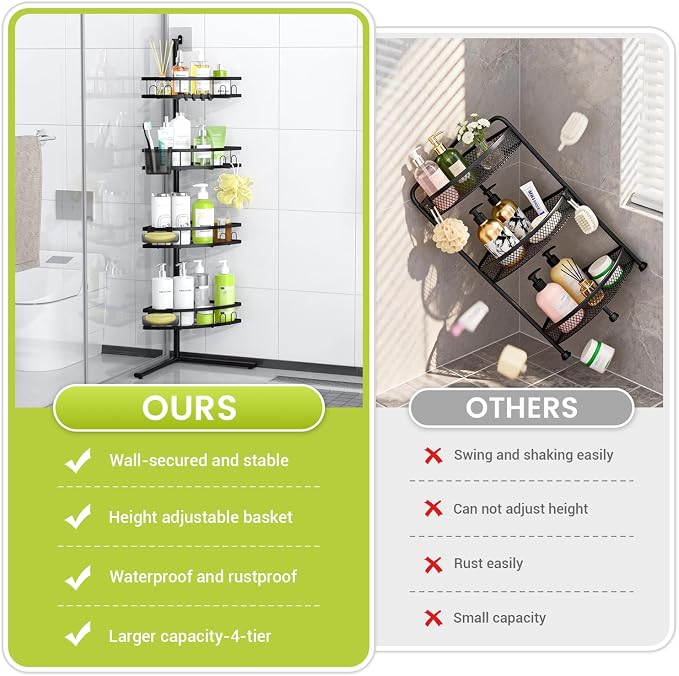 Standing Corner Shower Caddy - Image 3