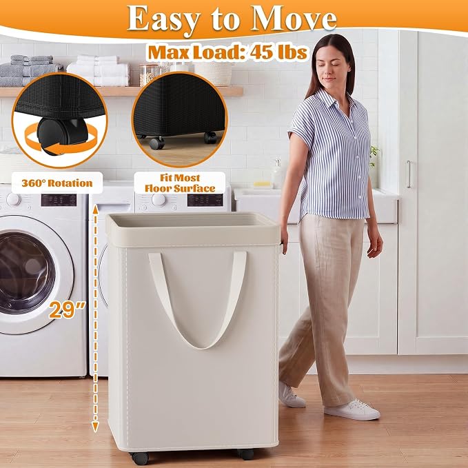 Optish 140L Extra Large Laundry Basket - Image 3