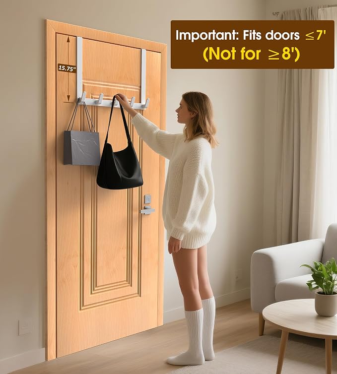 Long Over The Door Hooks with 15.75-inch Arms - Image 2