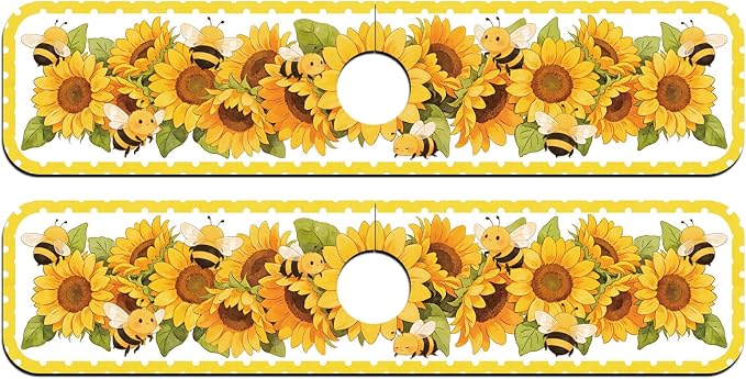 2 Pcs Kitchen Sink Splash Guard Faucet Mat Sunflower Faucet Mat - Image 8