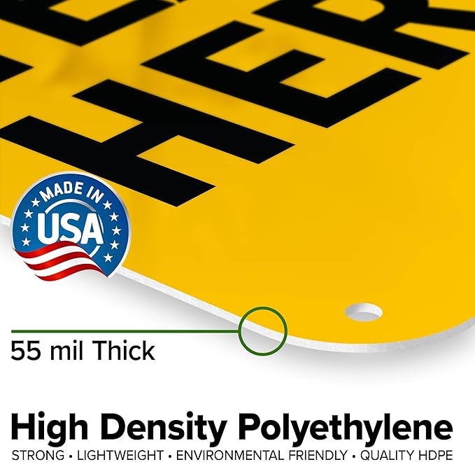 Custom Caution Sign, OSHA Sign, 12x18 Inches, 55 mil thick HDPE (high density polyethylene), Made in USA by My Sign Center