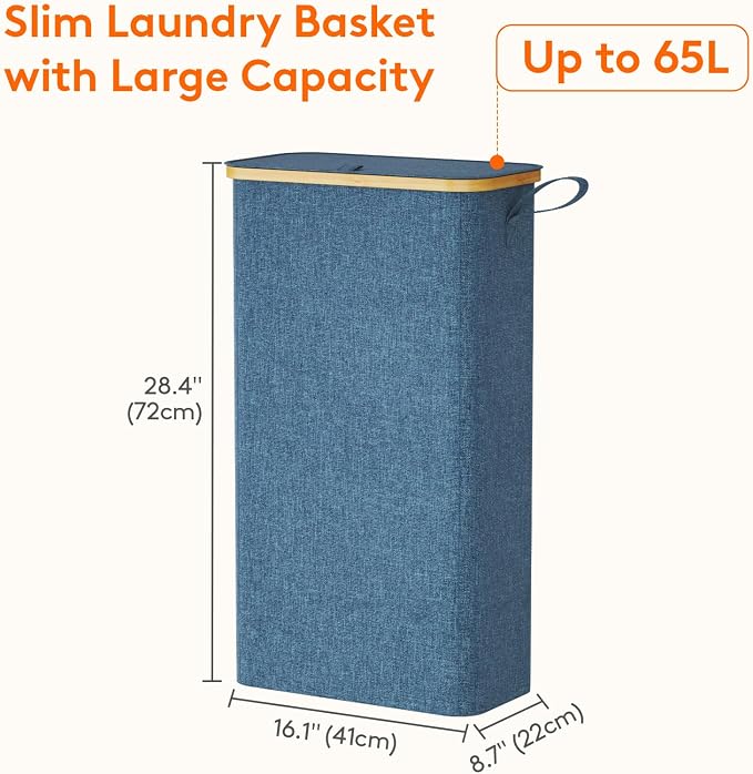 Lifewit 65L Slim Laundry Hamper - Image 3