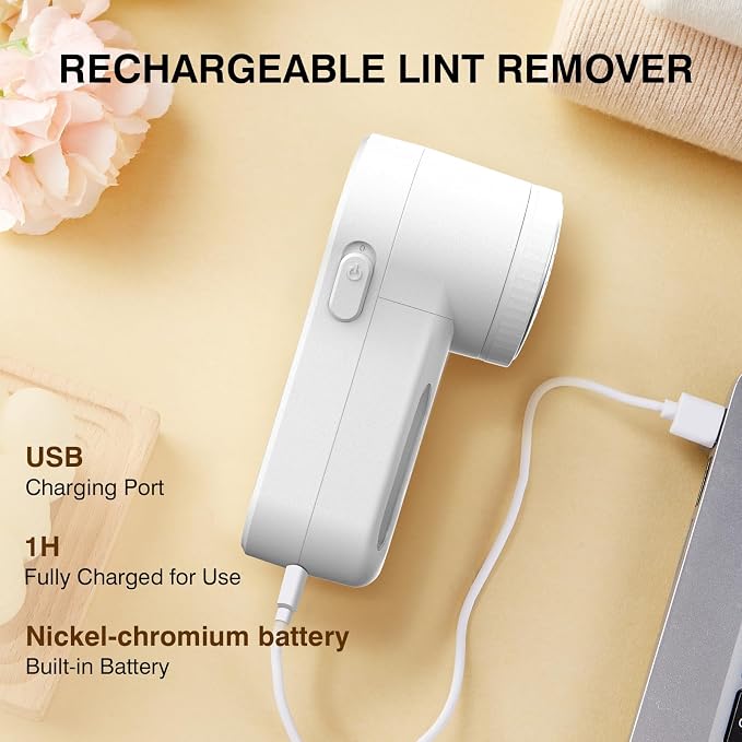 Fabric Shaver, Lint Remover Rechargeable, Electric Portable Sweater Defuzzer - Image 5