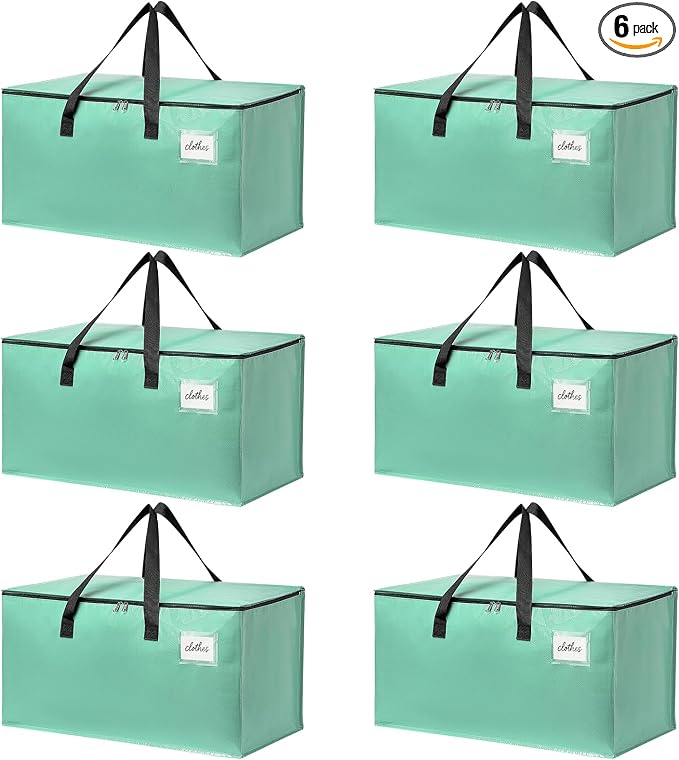 Moving Bags Heavy Duty Mint Green – Large Packing Bags by TIIOCTI