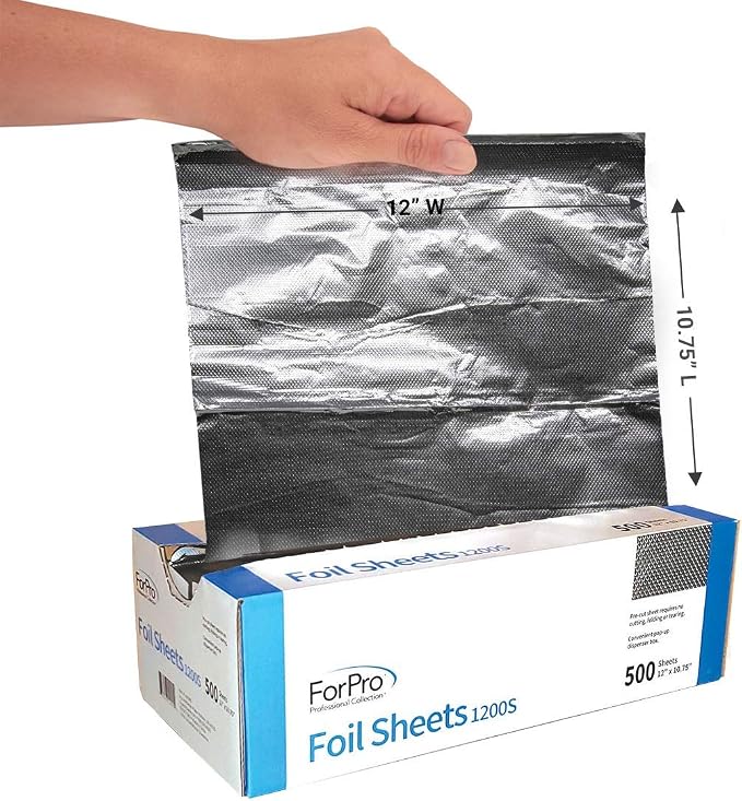ForPro Professional Collection Embossed Foil Sheets 1200S, Aluminum Foil - Image 3