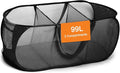 Foldable Laundry Baskets, Collapsible Mesh Laundry Hamper, Durable Pop Up by Bemkoo