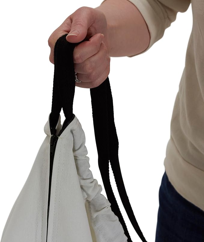 Household Essentials Door Hanging Laundry Bag in Washable Canvas - Image 7