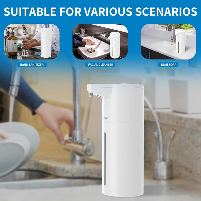 Automatic Soap Dispenser Touchless, Kitchen & Bathroom, Hands-Free, Adjustable - Image 2