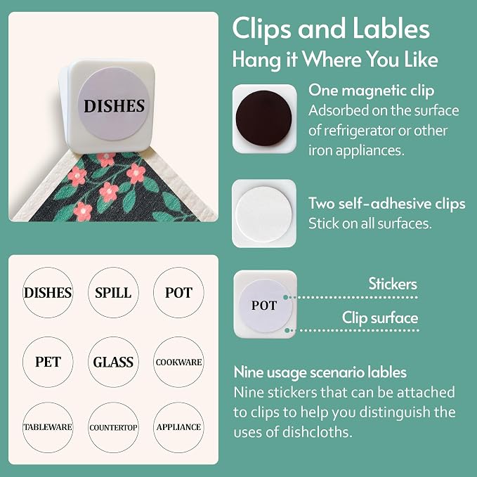 Eulnars Reusable Paper Towels, Swedish Dishcloths - Image 7