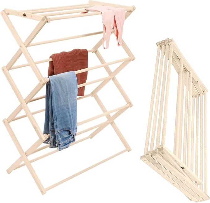 Premium American Maple Clothes Drying Rack by PennsylvaniaWoodworks
