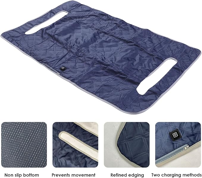 Diydeg Heated Golf Cart Seat Cover, USB Type C Water Proof Non Slip Golf Cart Seat Warmer Towel Blanket, Winter Golf Carts Heater with 4 Zone Heating for 2 Person Seats Cart