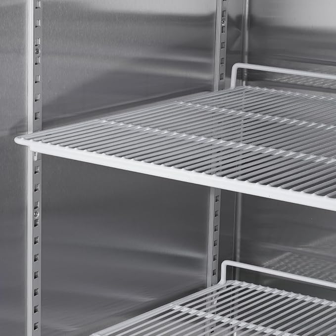 27" Commercial Freezer, Upright Freezer with 1 Solid Door, -8℉ ~ -2℉, 19 Cu.Ft Reach-in Freezer, Stainless Steel Interior and Exterior Construction, ETL and DOE