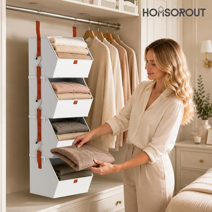Hanging Closet Organizer 4 Tier - Image 5