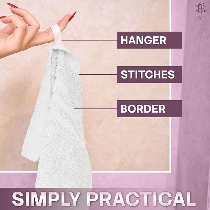 CORE 4-Piece Cotton Hand Towels - Image 5