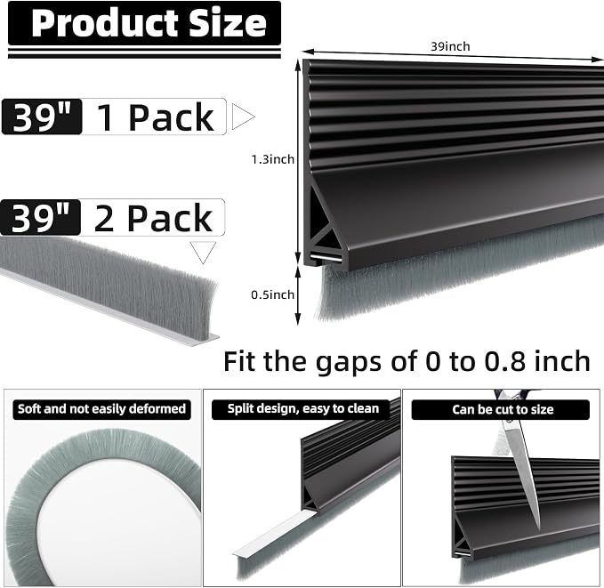 Esufeir 39” Under Door Draft Stopper - Image 5