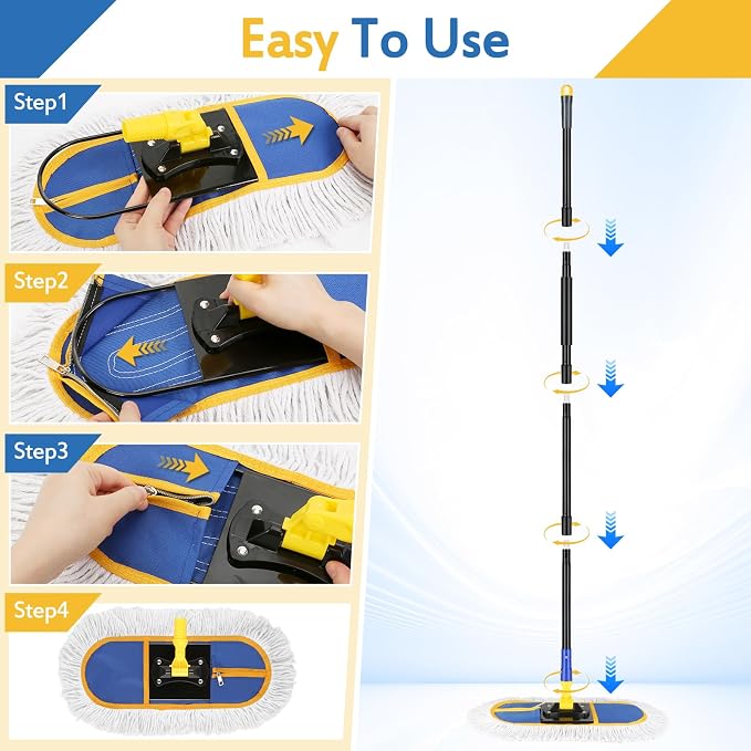 16 Inch Commercial Dust Mop Replacement Heads - Image 6