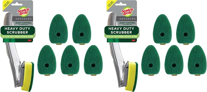 Scotch-Brite Heavy Duty Advanced Soap Control Dishwand Kit, Includes 1 Wand & 5 by Unknown