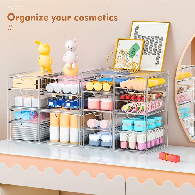 ARSTPEOE 17-Drawer Acrylic Storage & Makeup Organizer - Image 7