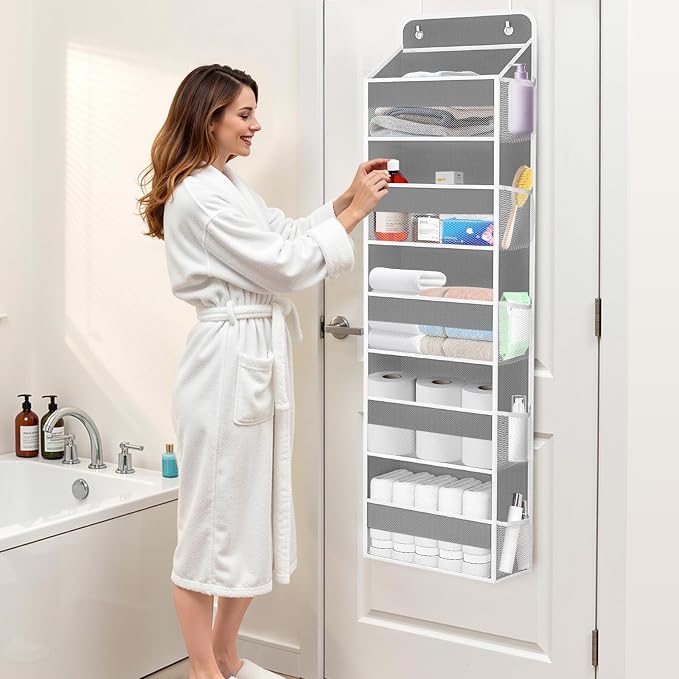 Over The Door Organizer Storage Large Capacity Hanging Bedroom Storage | 5 - Image 5