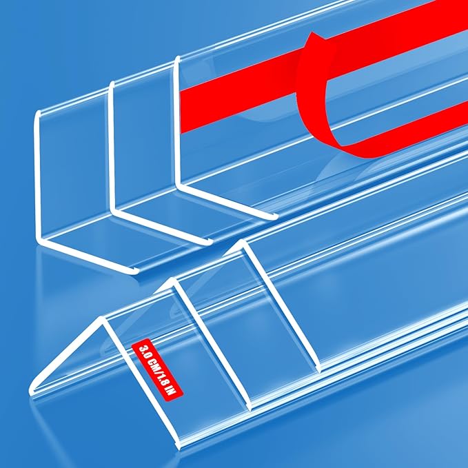 6PCS Clear Self-Adhesive Wall Corner Protectors，Corner Guards & Edge Protector for Wall Door Frame Cabinet Baseboard & Door, Table, Stair (57.8" X 1.18")