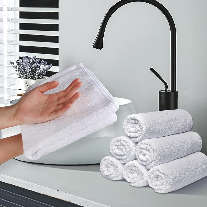 Salon Towels 24 Pack, Super Soft Microfiber Hand Towel | Highly Absorbent - Image 7