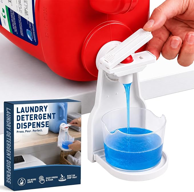 Laundry Detergent Dispenser Cup Holder, No Drip Laundry Detergent Holder by Hoople
