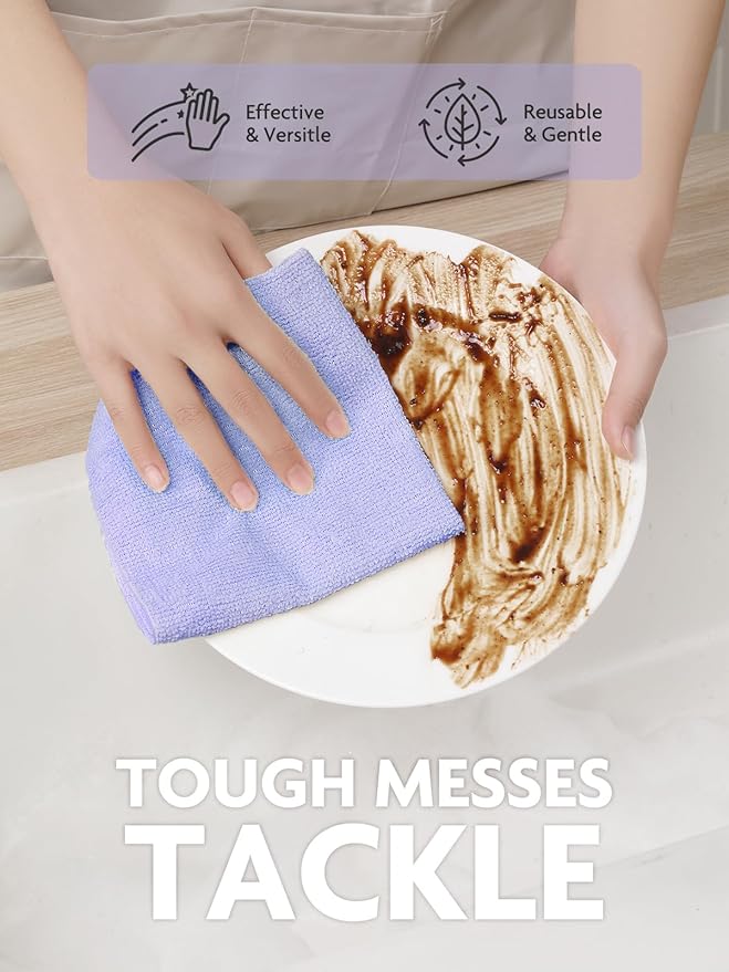 Fantasticlean Microfiber Cleaning Cloth Roll- 40 Sheets, Tear-away Microfiber - Image 4