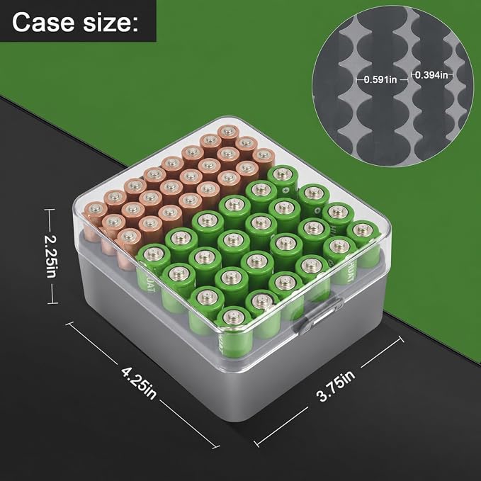 ALCYON Plastic Battery Organizer Storage Case - Image 4
