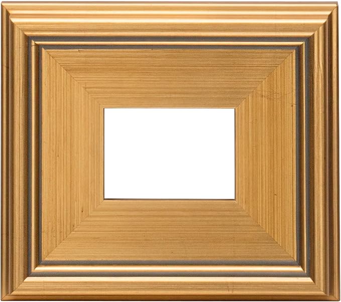 Creative Mark Plein Air Style Frame, Hand Leafed Gold, 3x4-2.75" Wide Moulding with 1/2" Rabbet Depth, Open Back W/O Glazing, Museum Quality, For Art Panels, Stretched Canvas, Pictures & More