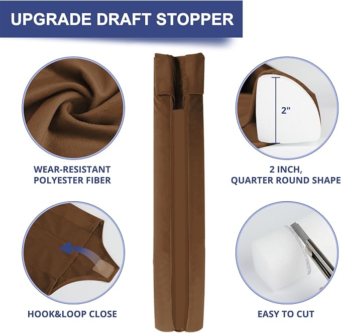 HADOR Door Draft Stopper for Bottom of Door, Adjustable 36 Inch, Double-Sided - Image 5