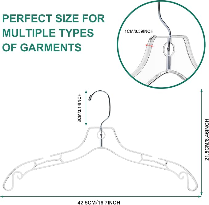 Quality Clear Hangers 12 Pack - Image 4