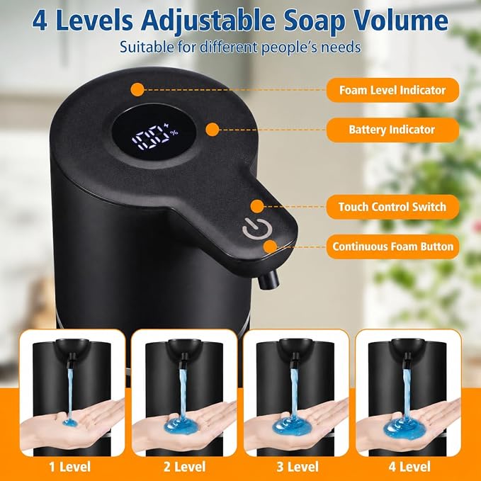 Automatic Liquid Soap Dispenser Touchless | USB Rechargeable Smart Hand Soap - Image 5