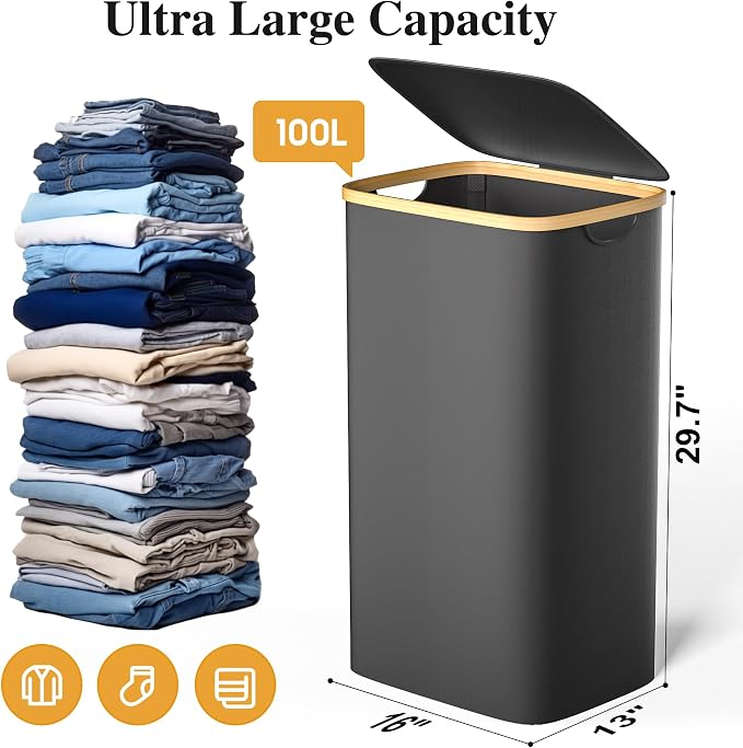 Foluck 100L Laundry Hamper - Image 2
