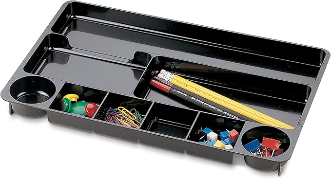 Officemate Recycled Plastic Desk Drawer Organizer, Nine Compartments - Image 5