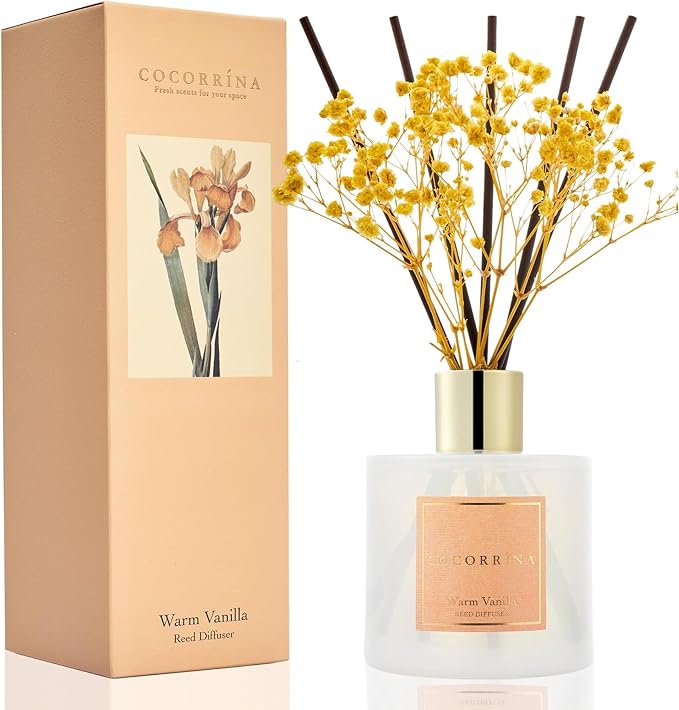 Reed Diffuser - Warm Vanilla Scented Diffuser by COCORR%C3%8DNA