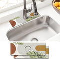 Sink Faucet Absorbing Mat, 2 Pack Drying Mat Around Faucet Sink Splash Guard by BathtubMat