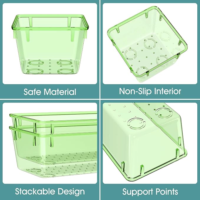 25 PCS Plastic Drawer Organizer Set, Makeup Organizers and Storage Bins | 4 - Image 3