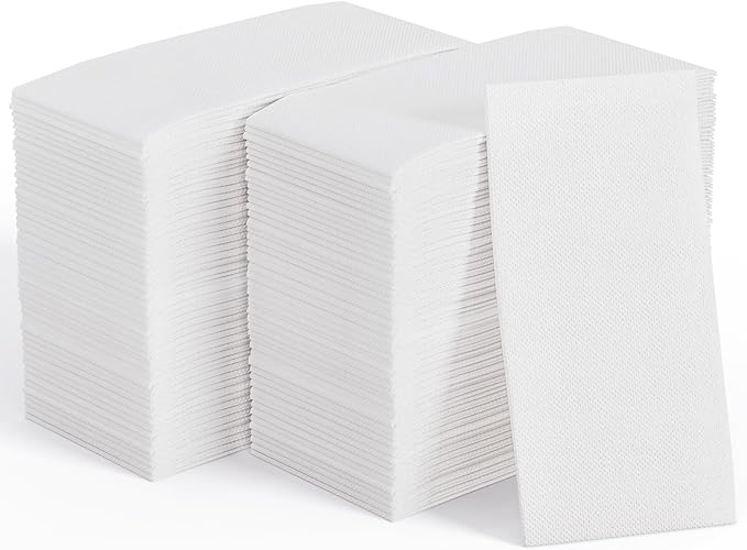 400 Pack Disposable Paper Napkins, Soft Bathroom Napkins Guest Disposable by JOLLYCHEF
