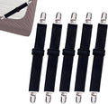 10 pcs Adjustable Bed Sheet Straps, Bed Sheet Clips from 14 to 39 Inch by qzcccecl