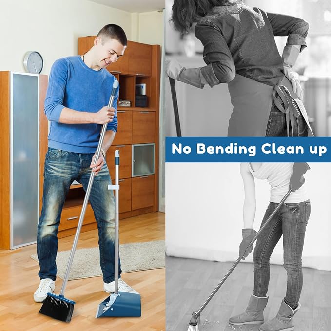 TreeLen Standing Dustpan and Broom Set - Image 7