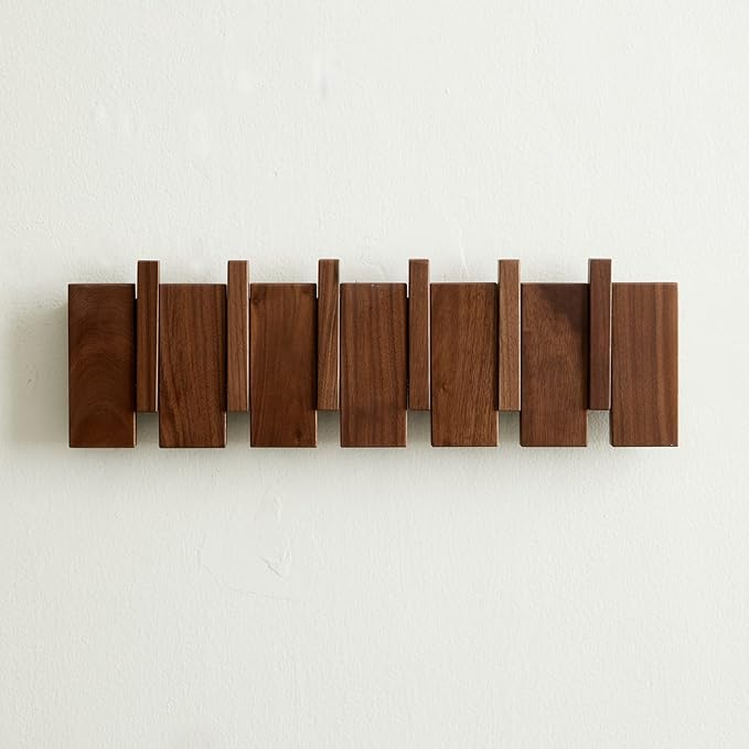 Wood Coat Rack Wall Mount, Coat Hooks Hanger Wall Mounted, Heavy Duty Wall Coat by WelcometoQuellance