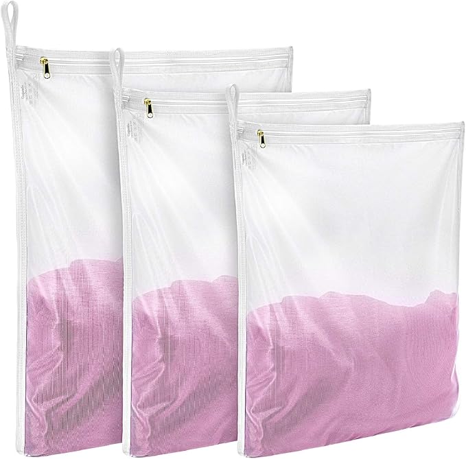 GOGOODA 3 Pack Delicates Laundry Bags, Fine Mesh Wash Bag by GOGOODA