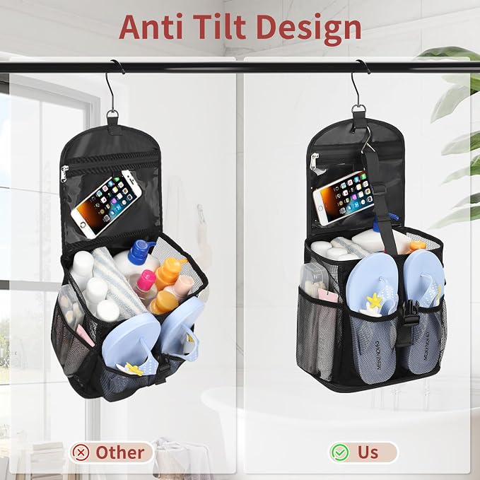 Mesh Shower Caddy Portable Shower Bag - Image 3