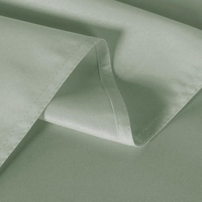 sancua 6 Pack Sage Green Tablecloth 60 x 102 Inch, Rectangle Table Cloth for 6 Feet Tables - Stain and Wrinkle Resistant Washable Polyester Table Cover for Dining Tables, Buffet Parties and Camping