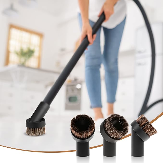 TXIN 4 Pieces Soft Horsehair Bristle Vacuum Attachments Dusting Brush Cleaner - Image 5
