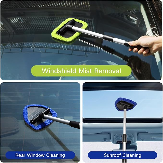 Qydipclin 11pcs Windshield Cleaner Tool, Car Window Cleaning Wash Kit - Image 2