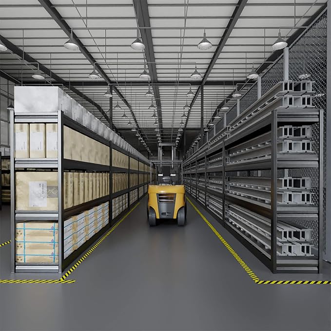 67" W Garage Shelving Heavy Duty, 4 Tier Garage Shelves, 68" H Adjustable Storage Shelving Unit, Commercial Metal Shelves for Warehouse, Basement, Shop, 67" W x 20" D x 68" H