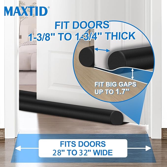 Door Draft Blocker 32 Inches Door Sweep - Image 3