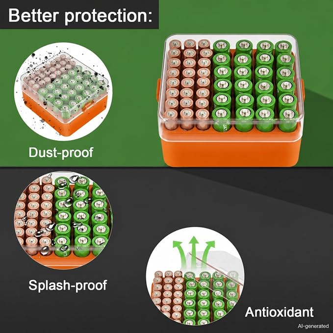 ALCYON Plastic Battery Organizer Storage Case - Image 5